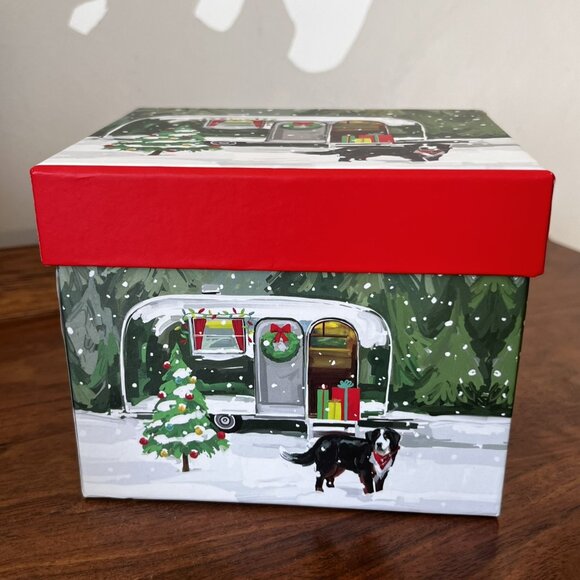 PPD Martha Collins Noah Dog Mug Camper Trailer Christmas Holiday New Bone China - Picture 11 of 14